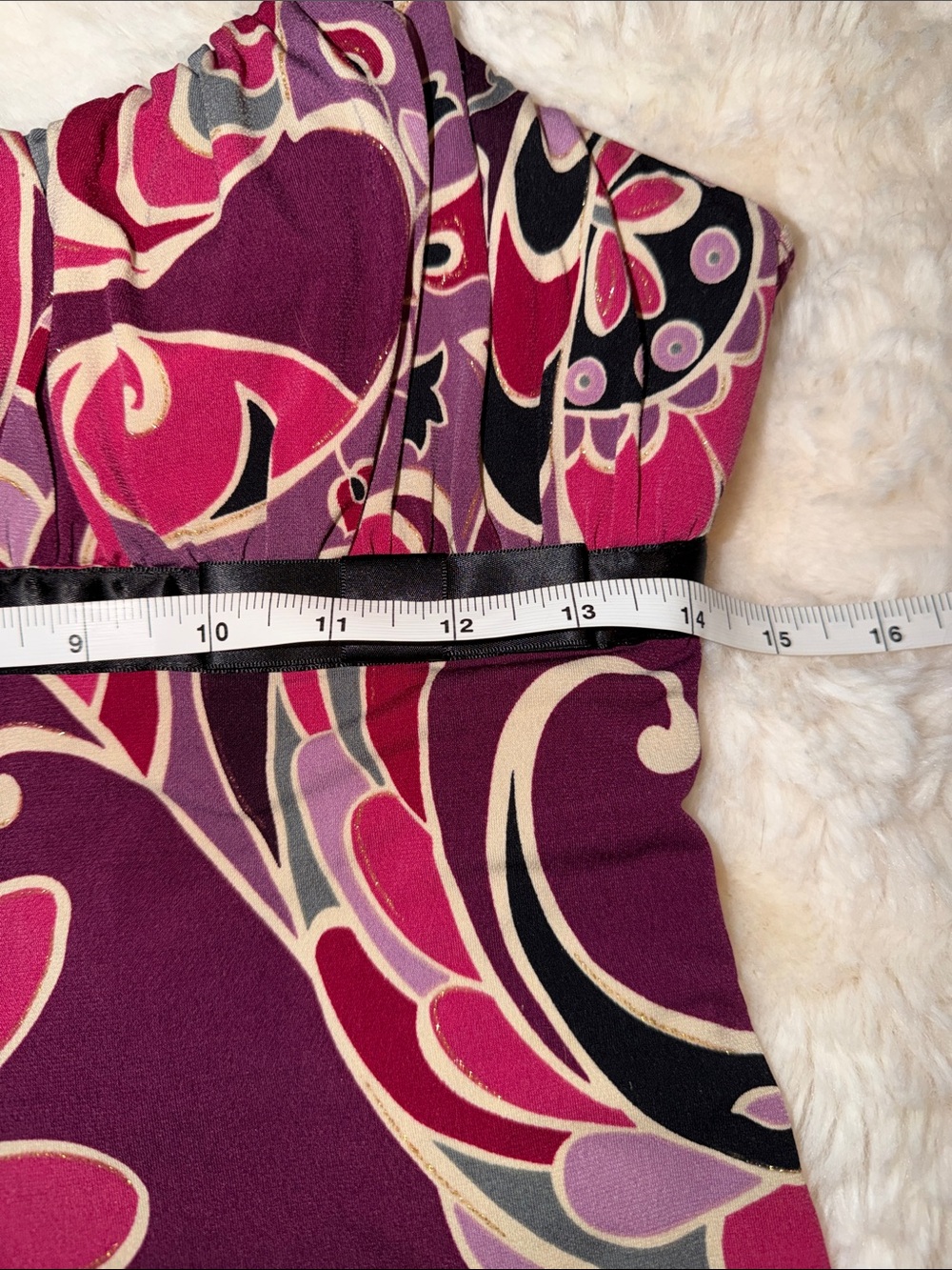 Rampage Pink Purple Floral Y2K Spaghetti Strap Top - Picture 6 of 7